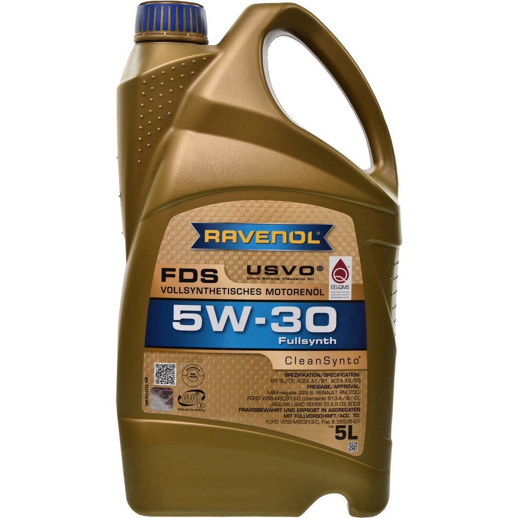 Моторное масло RAVENOL FDS 5W-30 5 л, 1111139005