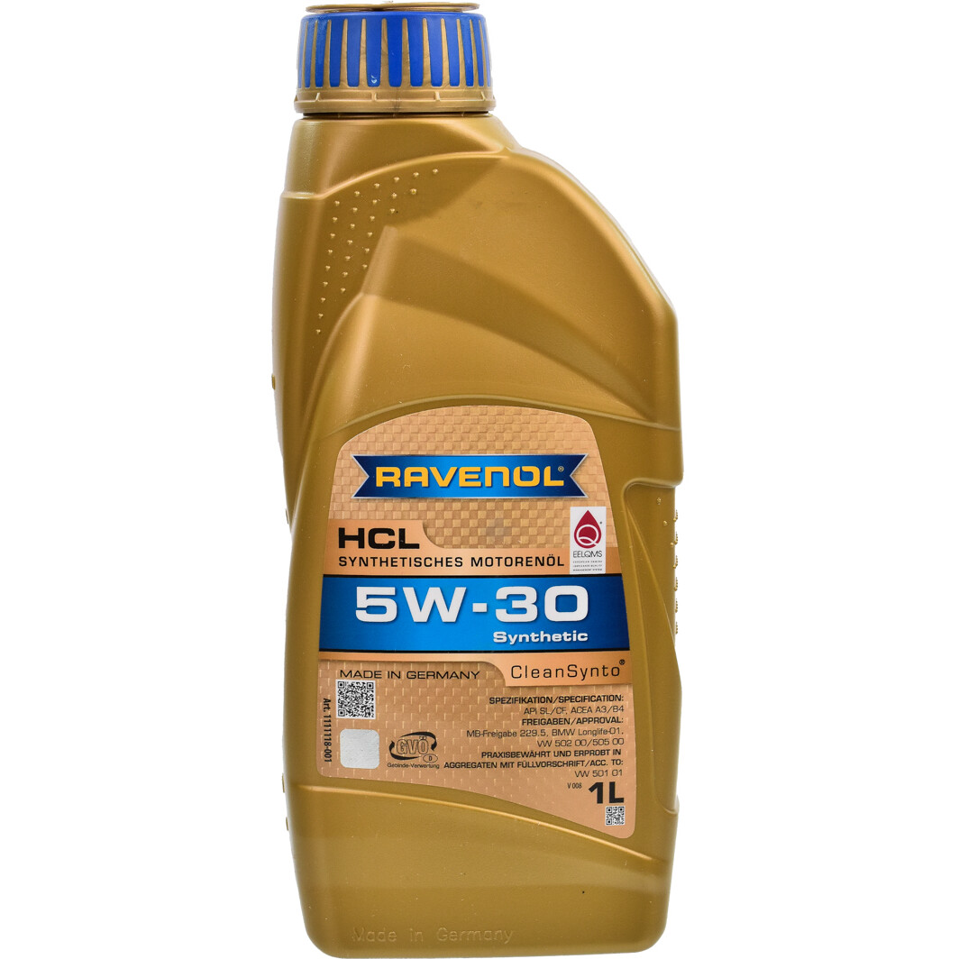 Моторное масло RAVENOL HCL 5W-30 1 л, 1111118001