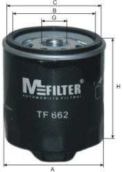 Масляный фильтр   TF 662   MFILTER