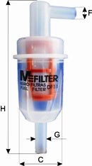 Топливный фильтр   DF 11   MFILTER