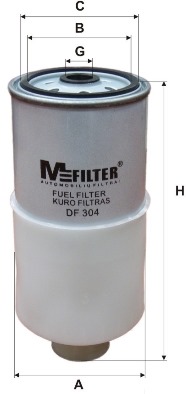 Фільтр палива   DF 304   MFILTER