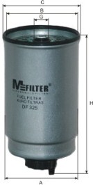 Топливный фильтр   DF 325   MFILTER