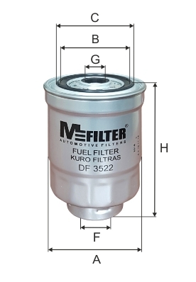 Топливный фильтр   DF 3522   MFILTER