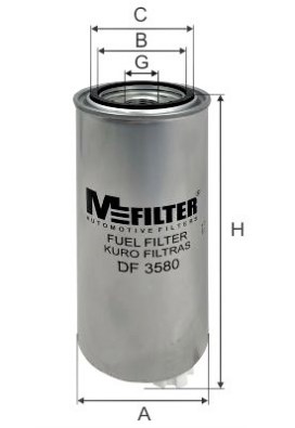Топливный фильтр   DF 3580   MFILTER
