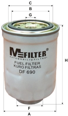 Фільтр палива   DF 690   MFILTER