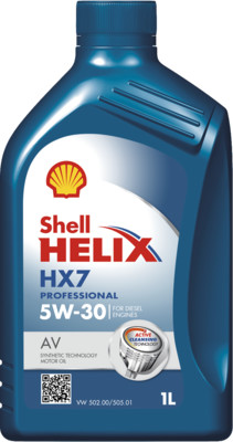 Моторное масло SHELL Helix HX7 Professional AV 5W-30 1 л, 550046311