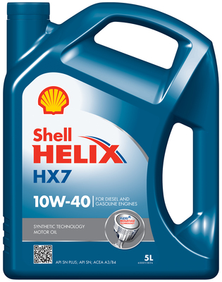 Моторное масло SHELL Helix HX7 10W-40 5 л, 550053738