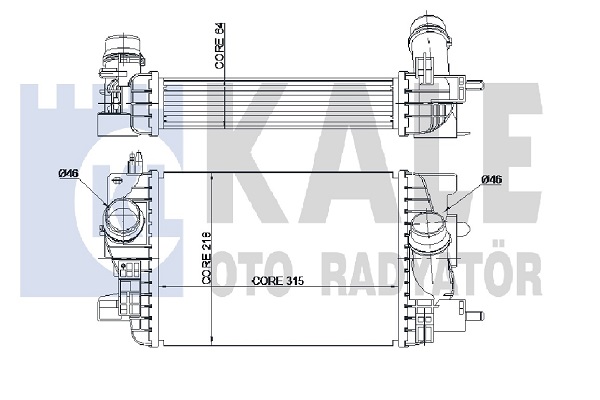 Интеркулер   345060   KALE OTO RADYATÖR