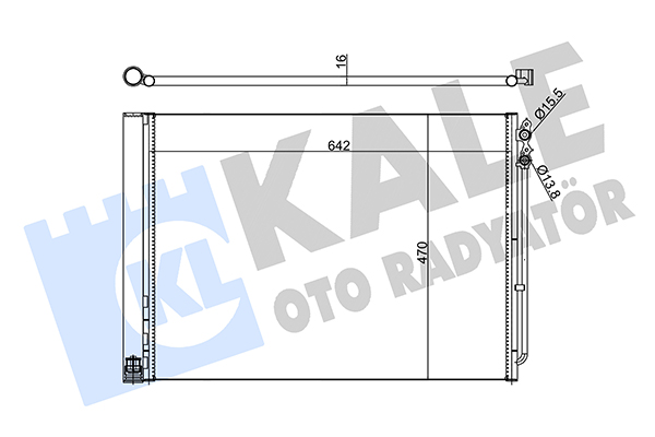 Конденсатор, кондиционер   342415   KALE OTO RADYATÖR