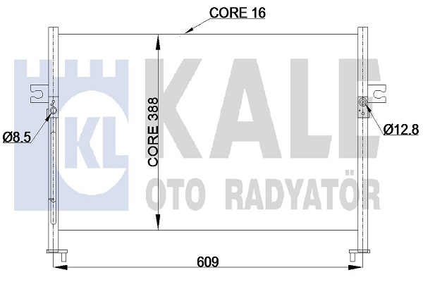 Конденсатор, система кондиціонування повітря   342425   KALE OTO RADYATÖR