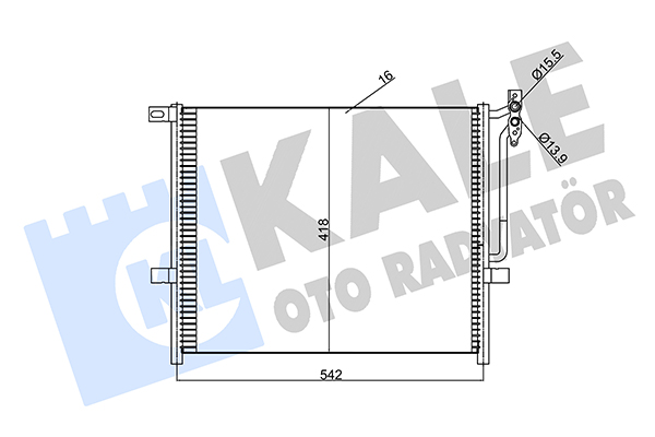 Конденсатор, кондиционер   345625   KALE OTO RADYATÖR