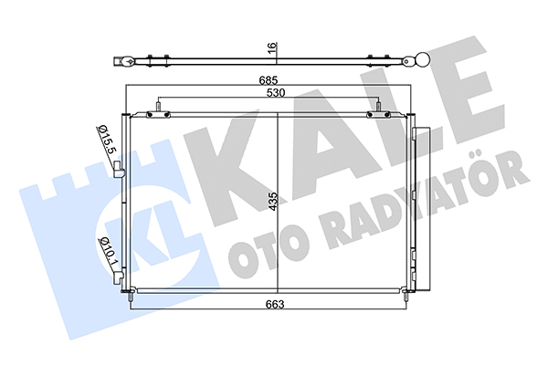 Конденсатор, кондиционер   353095   KALE OTO RADYATÖR