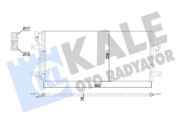 Конденсатор, кондиционер   353140   KALE OTO RADYATÖR