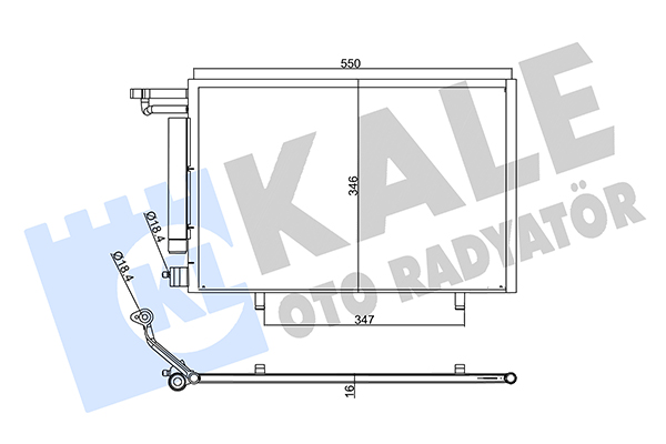 Конденсатор, кондиционер   357775   KALE OTO RADYATÖR