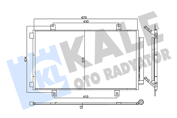 Конденсатор, кондиционер   357950   KALE OTO RADYATÖR