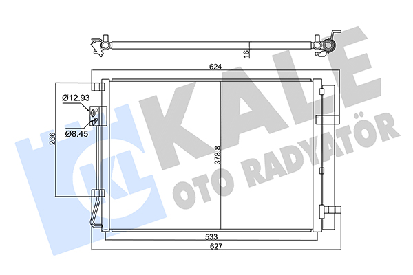 Конденсатор, кондиционер   358030   KALE OTO RADYATÖR