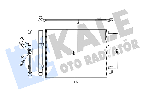 Конденсатор, система кондиціонування повітря   358215   KALE OTO RADYATÖR