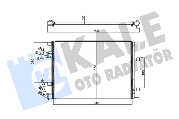 Конденсатор, кондиционер   358225   KALE OTO RADYATÖR