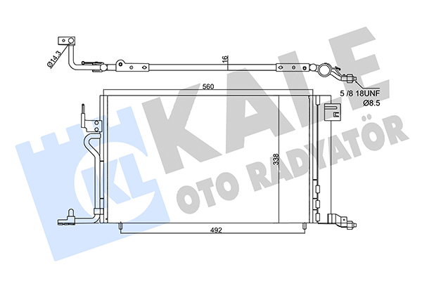 Конденсатор, система кондиціонування повітря   358450   KALE OTO RADYATÖR