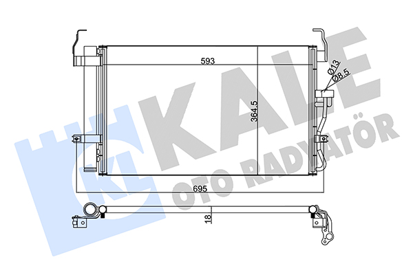 Конденсатор, кондиционер   379400   KALE OTO RADYATÖR