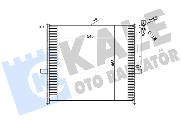 Конденсатор, кондиционер   384800   KALE OTO RADYATÖR