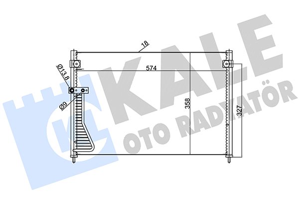 Конденсатор, кондиционер   387000   KALE OTO RADYATÖR