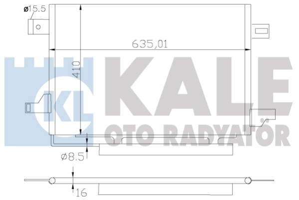 Конденсатор, система кондиціонування повітря   387900   KALE OTO RADYATÖR