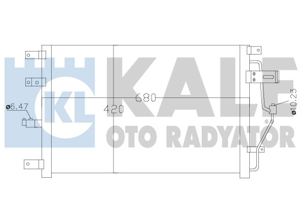 Конденсатор, система кондиціонування повітря   390300   KALE OTO RADYATÖR