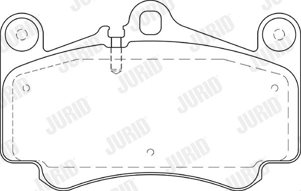 Комплект гальмівних накладок, дискове гальмо   573645J   JURID