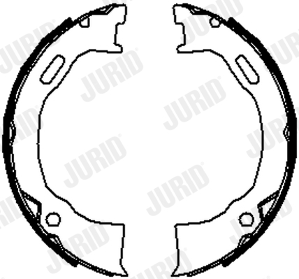 Комплект тормозных колодок, стояночная тормозная система   362645J   JURID