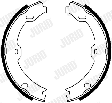 Комплект тормозных колодок, стояночная тормозная система   362650J   JURID