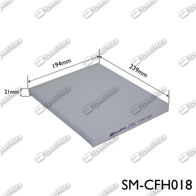 Фільтр, повітря у салоні   SM-CFH018   SpeedMate