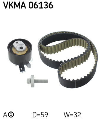 Комплект зубчастих ременів   VKMA 06136   SKF