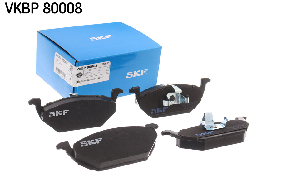Комплект гальмівних накладок, дискове гальмо   VKBP 80008   SKF