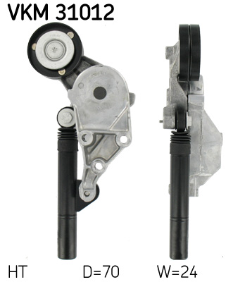 Натяжной ролик, поликлиновой ремень   VKM 31012   SKF