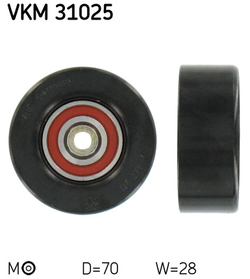 Натяжний ролик, поліклиновий ремінь   VKM 31025   SKF