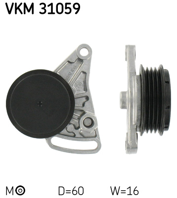 Натяжной ролик, поликлиновой ремень   VKM 31059   SKF