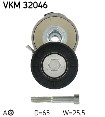 Натяжной ролик, поликлиновой ремень   VKM 32046   SKF