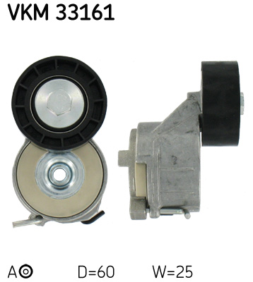 Натяжний ролик, поліклиновий ремінь   VKM 33161   SKF