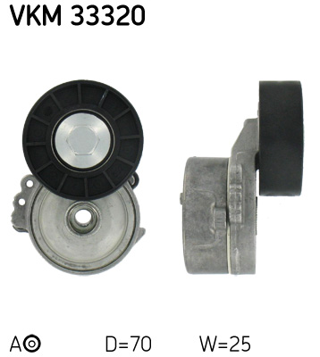 Натяжний ролик, поліклиновий ремінь   VKM 33320   SKF
