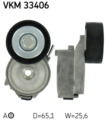 Натяжний ролик, поліклиновий ремінь   VKM 33406   SKF