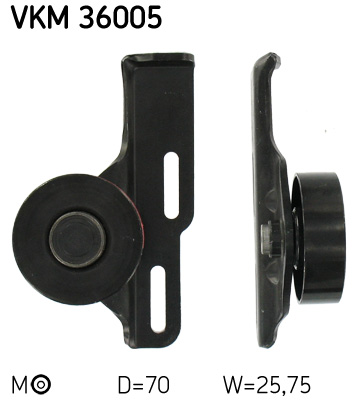 Натяжний ролик, поліклиновий ремінь   VKM 36005   SKF