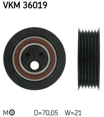 Натяжний ролик, поліклиновий ремінь   VKM 36019   SKF