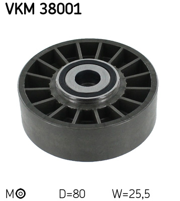 Натяжний ролик, поліклиновий ремінь   VKM 38001   SKF
