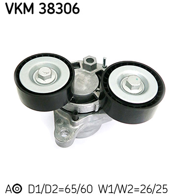 Натяжной ролик, поликлиновой ремень   VKM 38306   SKF