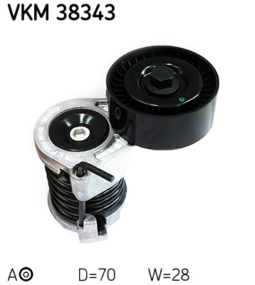 Натяжной ролик, поликлиновой ремень   VKM 38343   SKF