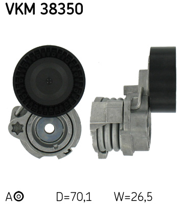 Натяжний ролик, поліклиновий ремінь   VKM 38350   SKF