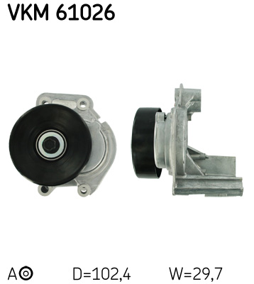 Натяжной ролик, поликлиновой ремень   VKM 61026   SKF