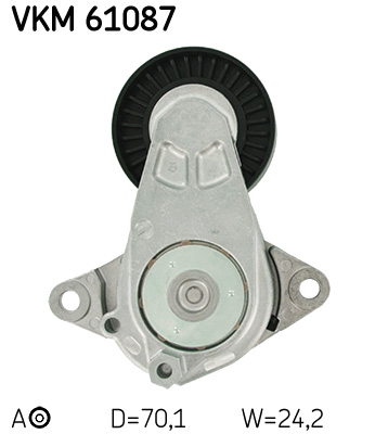 Натяжний ролик, поліклиновий ремінь   VKM 61087   SKF