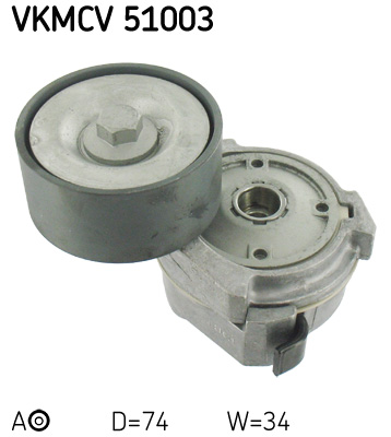 Натяжной ролик, поликлиновой ремень   VKMCV 51003   SKF